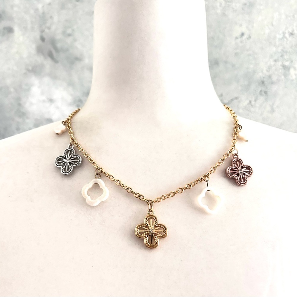Park Lane ARUBA SUNSET Necklace Tri-Colour Metal 18”